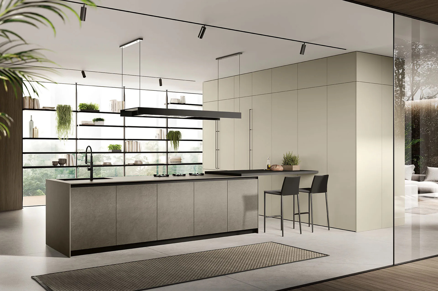 Cucina toni neutri